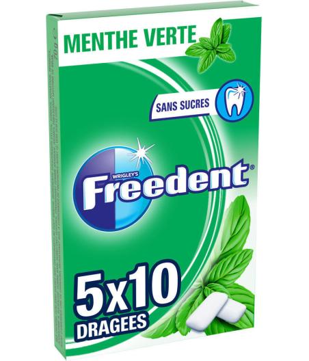 CHEWING-GUM MENTHE VERTE FREEDENT WHITE 70G