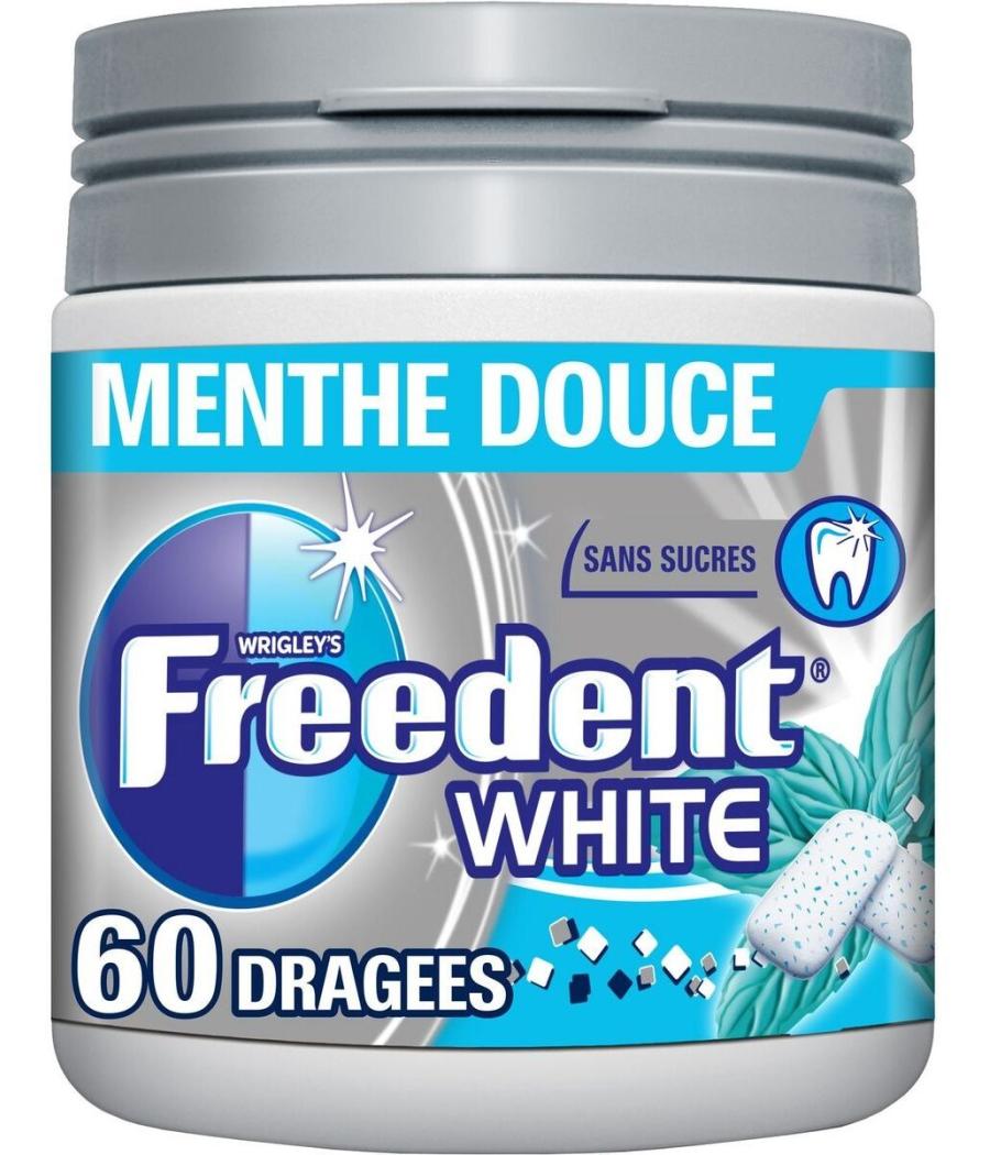 CHEWING-GUM MENTHE DOUCE FREEDENT WHITE 84G