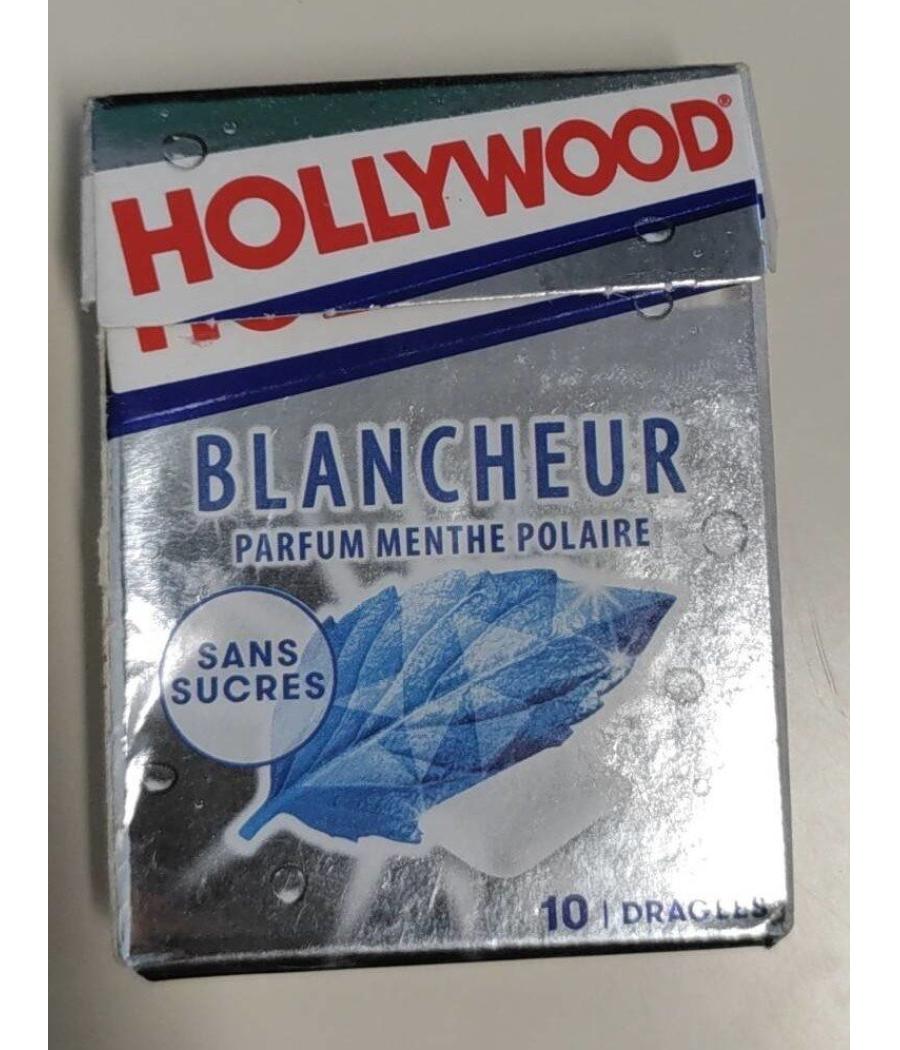CHEWING-GUM BLANCHEUR PARFUM MENTHE POLAIRE HOLLYWOOD 14G