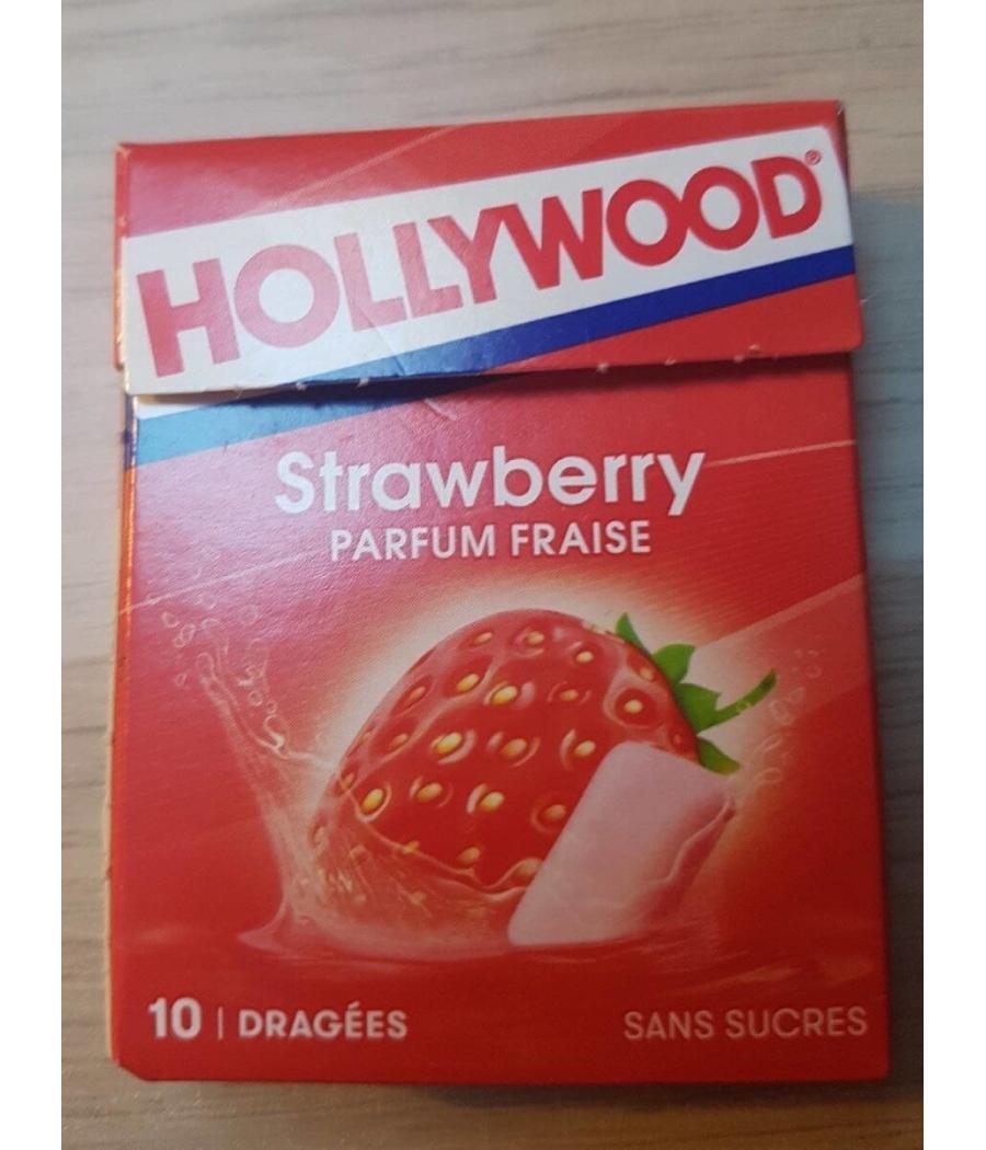 CHEWING-GUM FRAISE HOLLYWOOD 14G