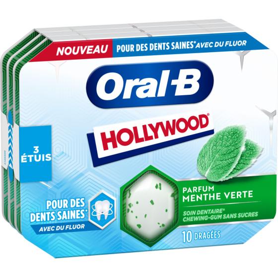 CHEWING-GUM ORAL-B MENTHE VERTE HOLLYWOOD17G