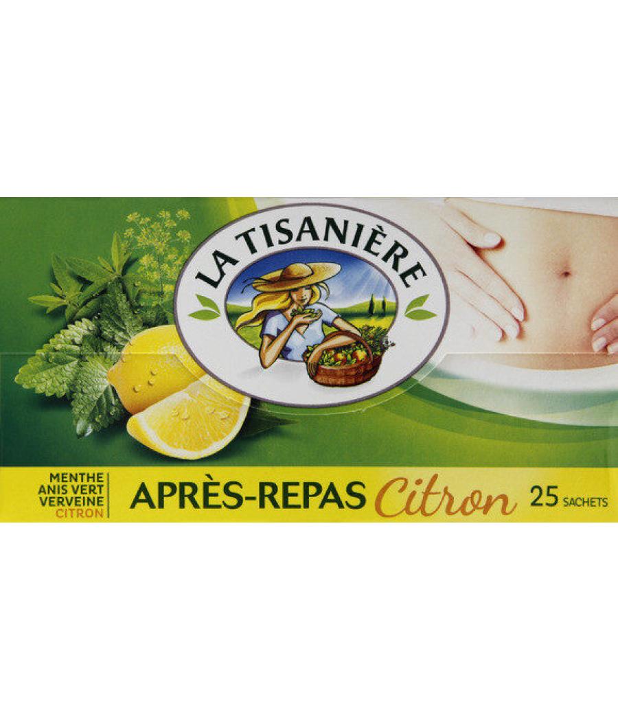 INFUSION APRES-REPAS CITRON MENTHE  LA TISANIERE 37.5 G