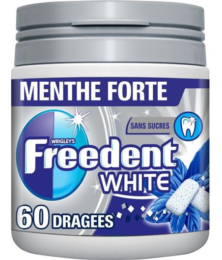FREEDENT WHITE MENTHE FORTE 84G 60 DRAGEES