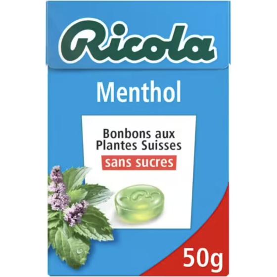 BONBONS MENTHOL RICOLA 50G