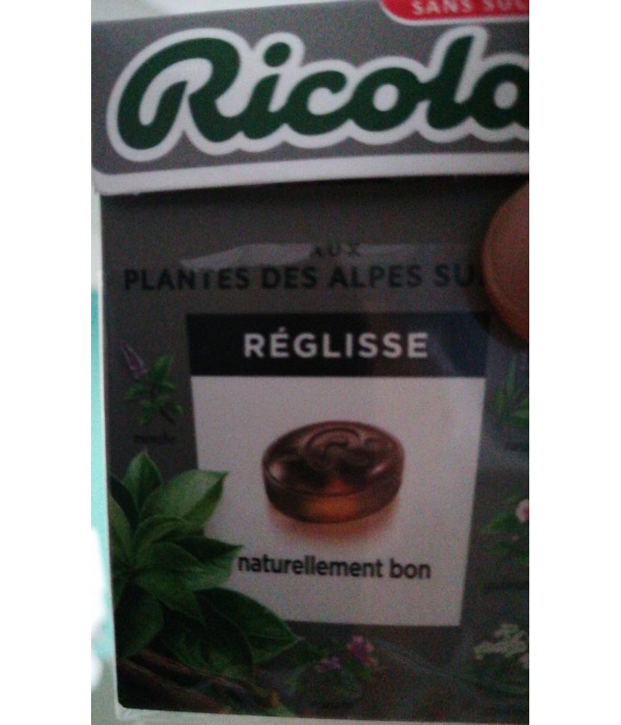 BONBONS RICOLA REGLISSE 50 G