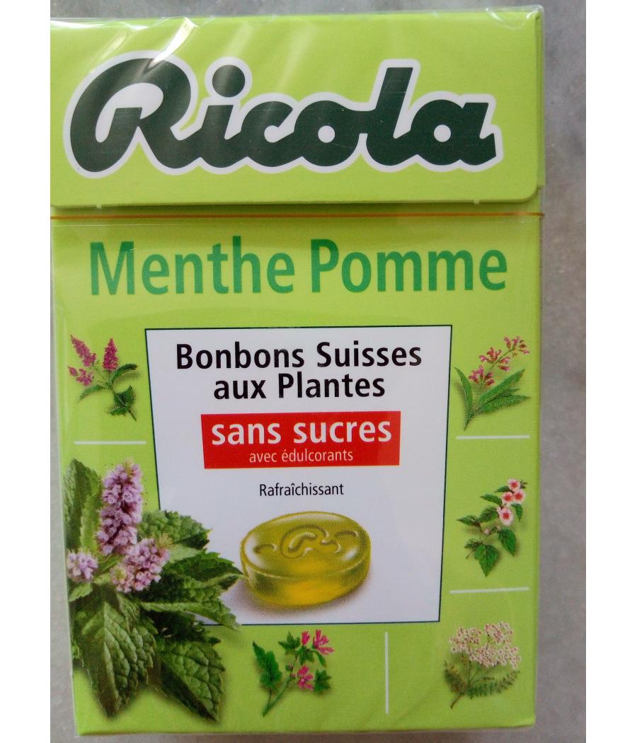 BONBONS RICOLA MENTHE POMME 50 G