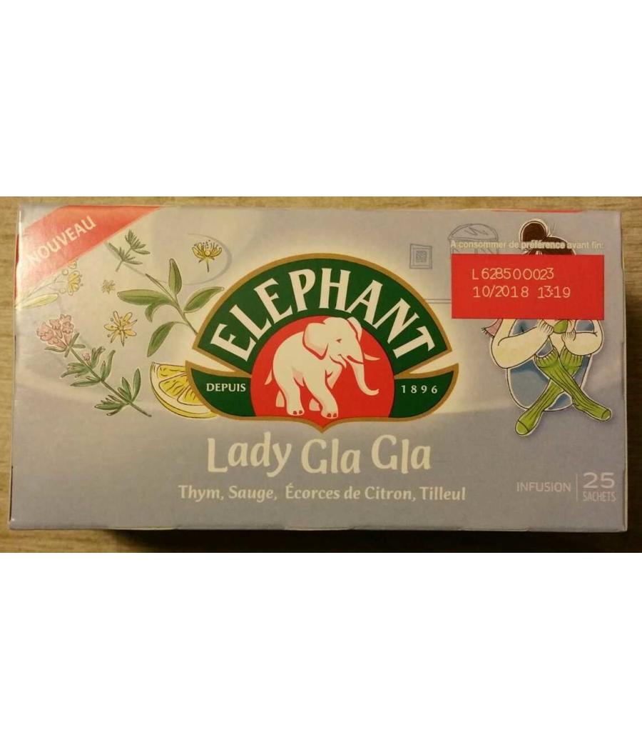 ELEPHANT INFUSION LADY GLA GLA 25 SACHETS 35G