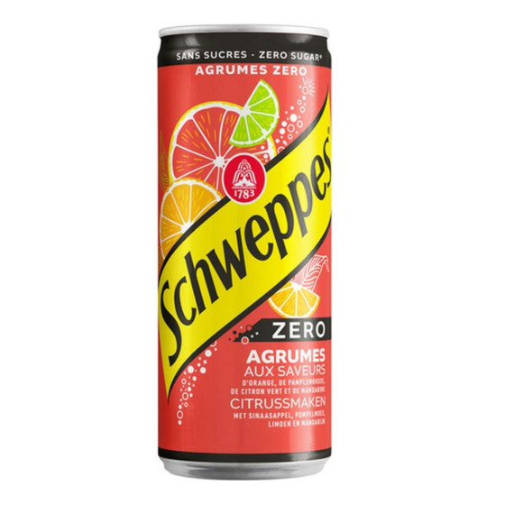 SCHWEPPES AGRUMES ZERO 33CL