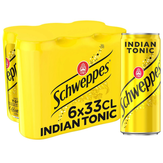 BOISSON INDIAN TONIC SCHWEPPES 6X33CL