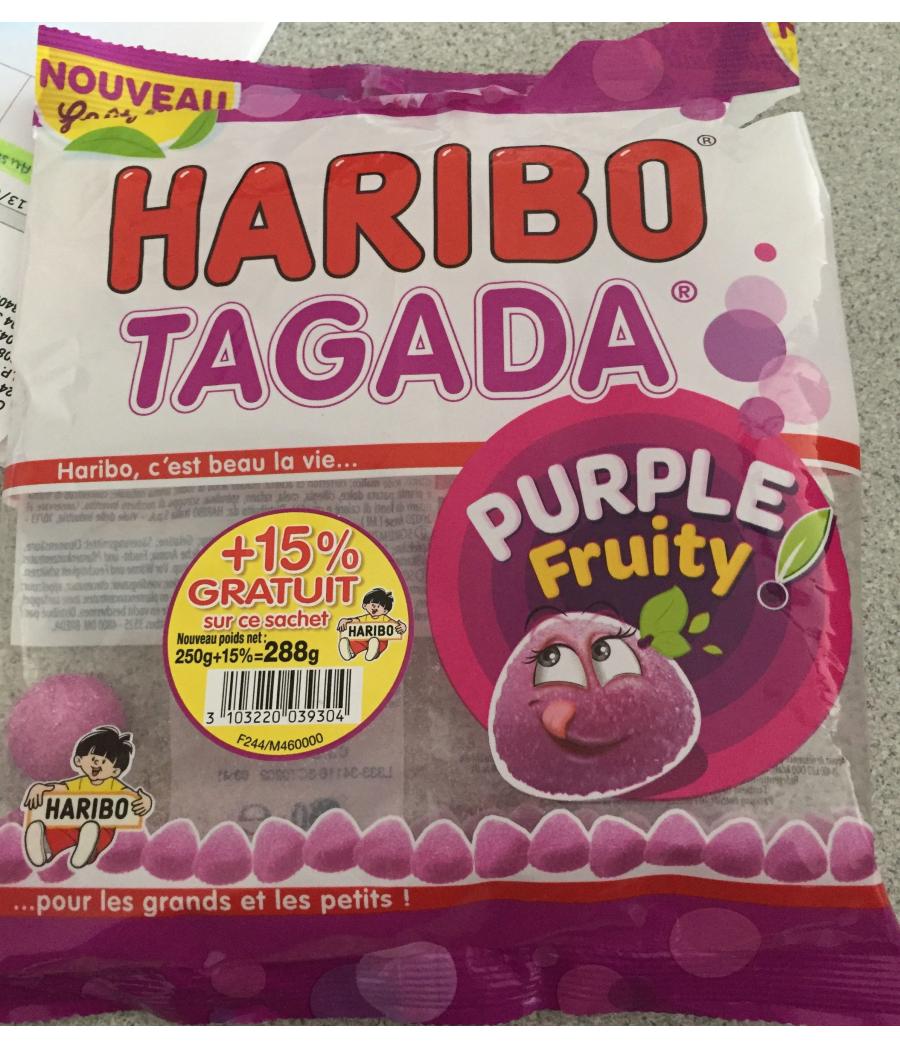 TAGADA PURPLE FRUITY HARIBO 288G