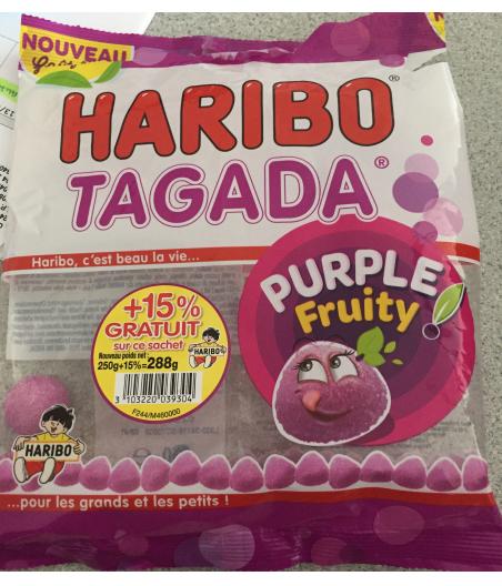 TAGADA PURPLE FRUITY HARIBO 288G