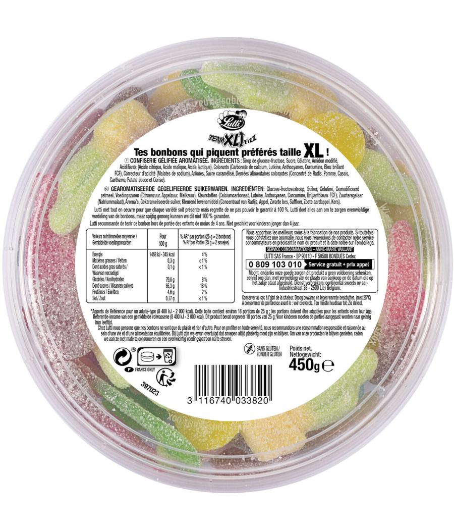 LUTTI TEAM XL FIZZ 450G