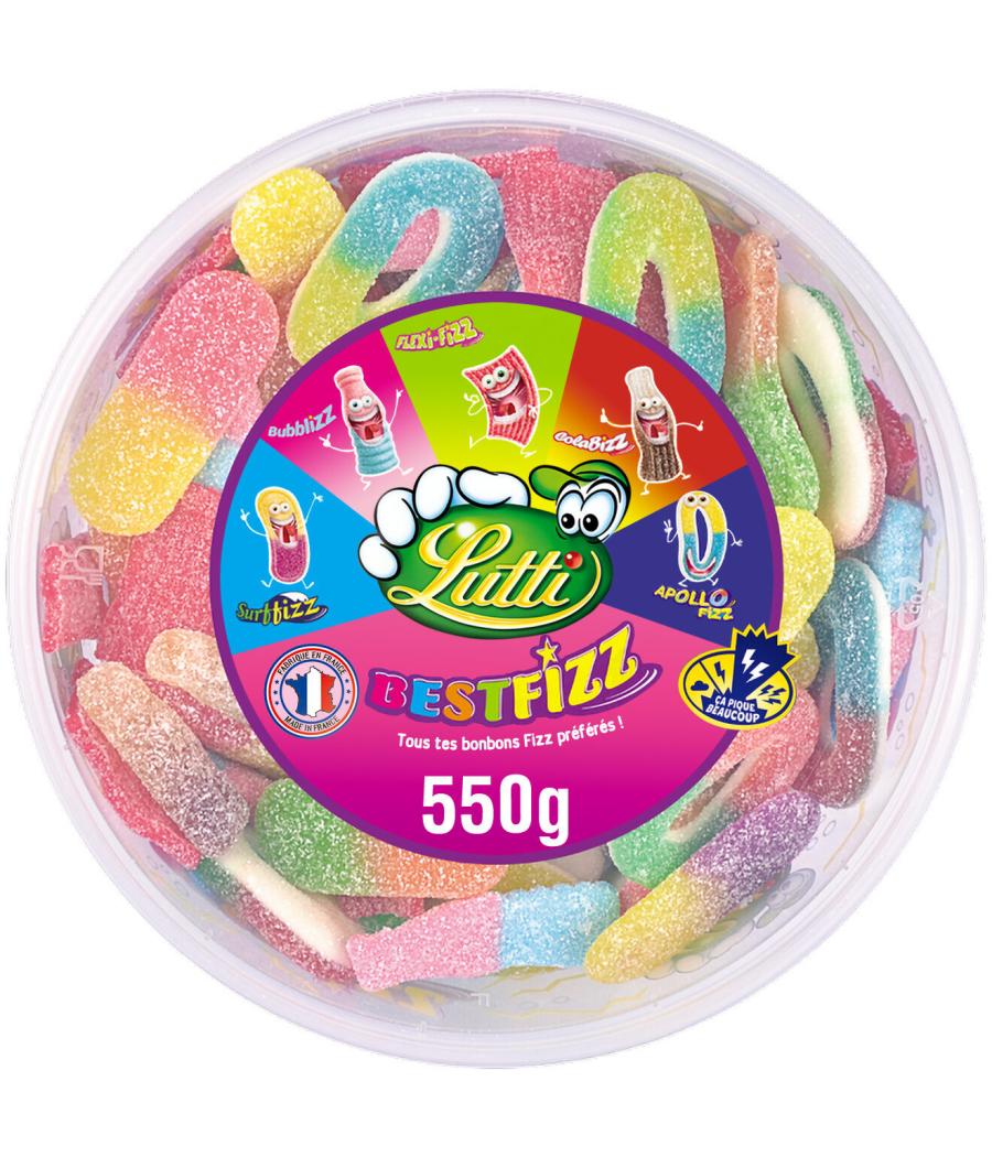 BONBON LUTTI BEST FIZZ TUBO 550G