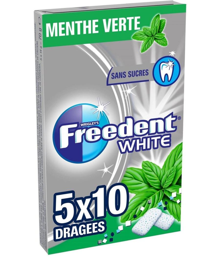 CHEWING-GUM MENTHE VERTE FREEDENT WHITE 70G