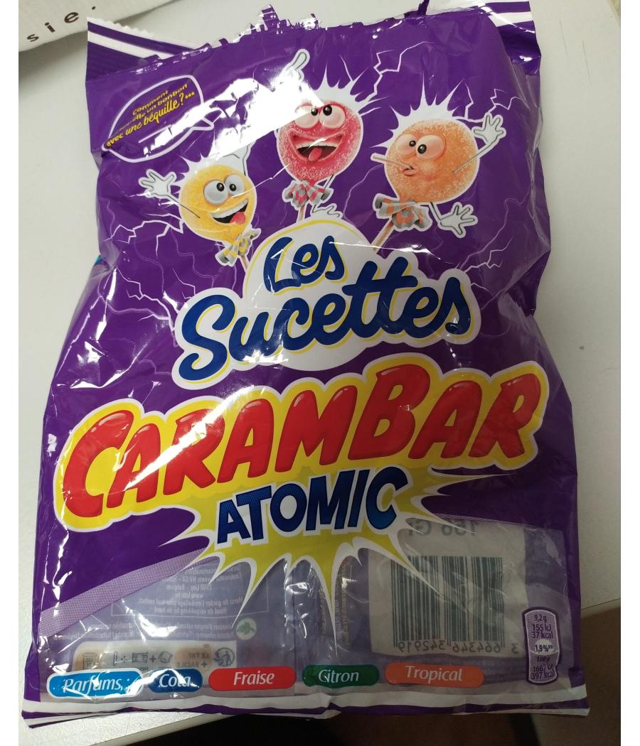 SUCETTES CARAMBAR ATOMIC 156G