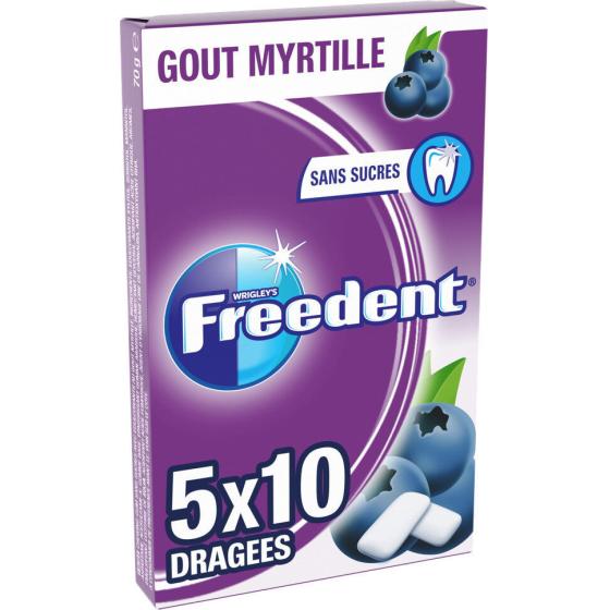 CHEWING-GUM MYRTILLE FREEDENT 70G