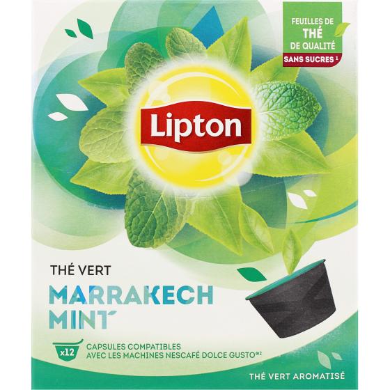 LIPTON THE VERT MARRAKECH MINT CAPSULES DOLCE GUSTO 12 CAPSULES 30 G