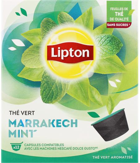 LIPTON THE VERT MARRAKECH MINT CAPSULES DOLCE GUSTO 12 CAPSULES 30 G