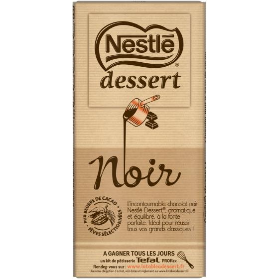 TABLETTE DE CHOCOLAT NOIR DESSERT NESTLE 205G