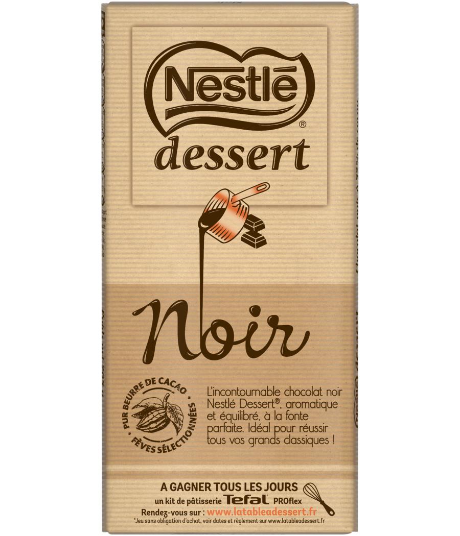 TABLETTE DE CHOCOLAT NOIR DESSERT NESTLE 205G
