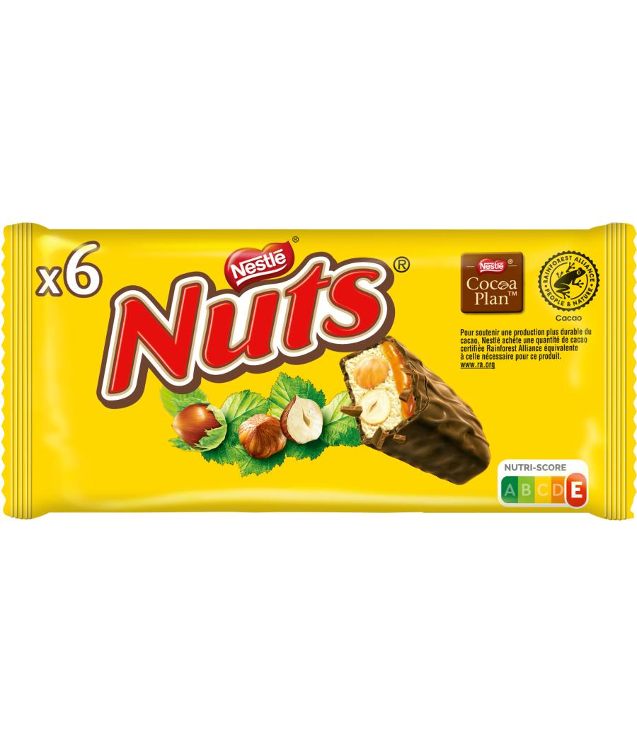 NUTS BARRES CHOCOLATEES - 6X42G 252 G
