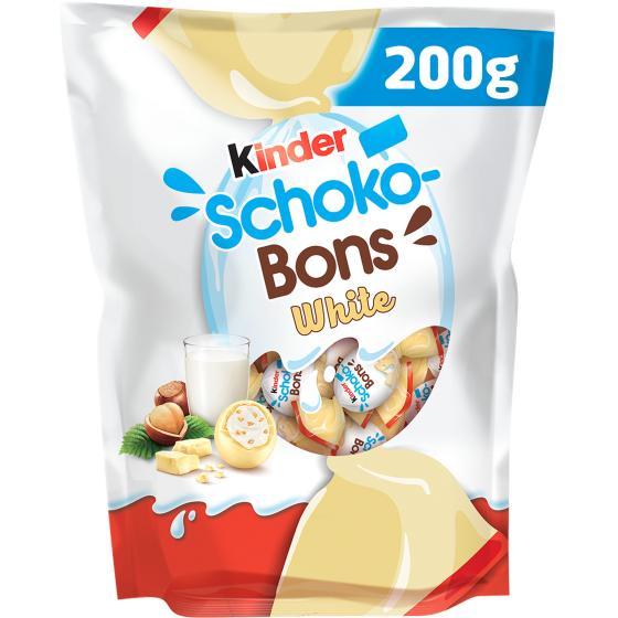 BONBONS CHOCOLATS SCHOKO BONS WHITHE KINDER 200G