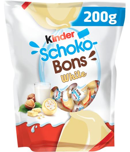 BONBONS CHOCOLATS SCHOKO BONS WHITHE KINDER 200G