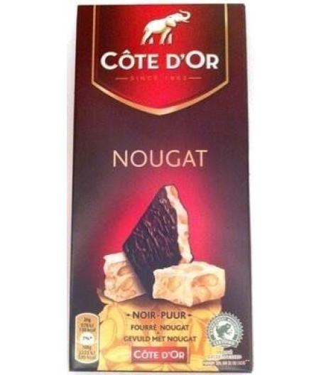TABLETTE DE CHOCOLAT NOIR NOUGAT COTE D'OR 130G