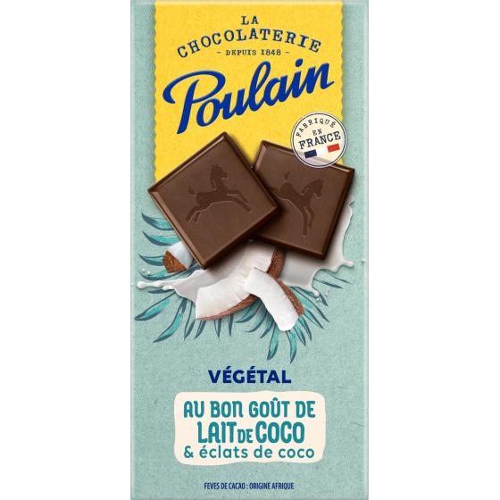 TABLETTE DE CHOCOLAT VEGETAL LAIT DE COCO POULAIN 100G