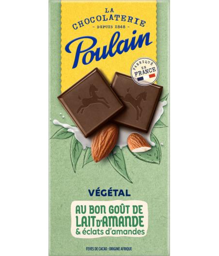TABLETTE DE CHOCOLAT VEGETAL LAIT D'AMANDE POULAIN 100G