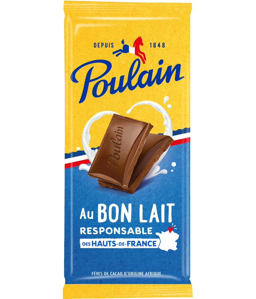 TABLETTE DE CHOCOLAT AU BON LAIT POULAIN 95G