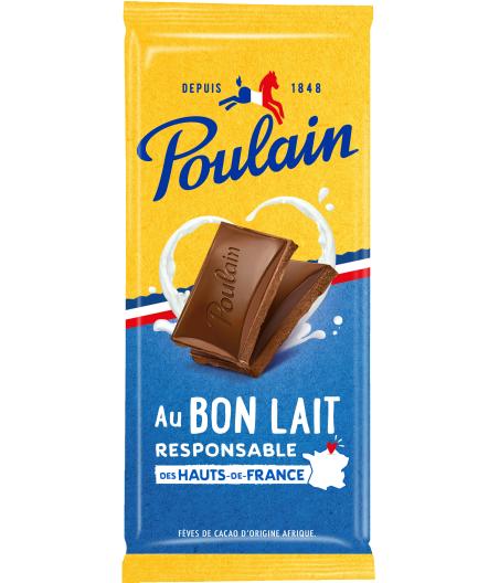 TABLETTE DE CHOCOLAT AU BON LAIT POULAIN 95G