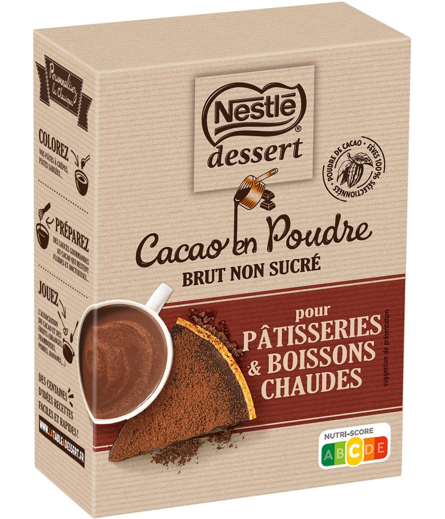 CACAO EN POUDRE NON SUCRE  NESTLE DESSERT 250G