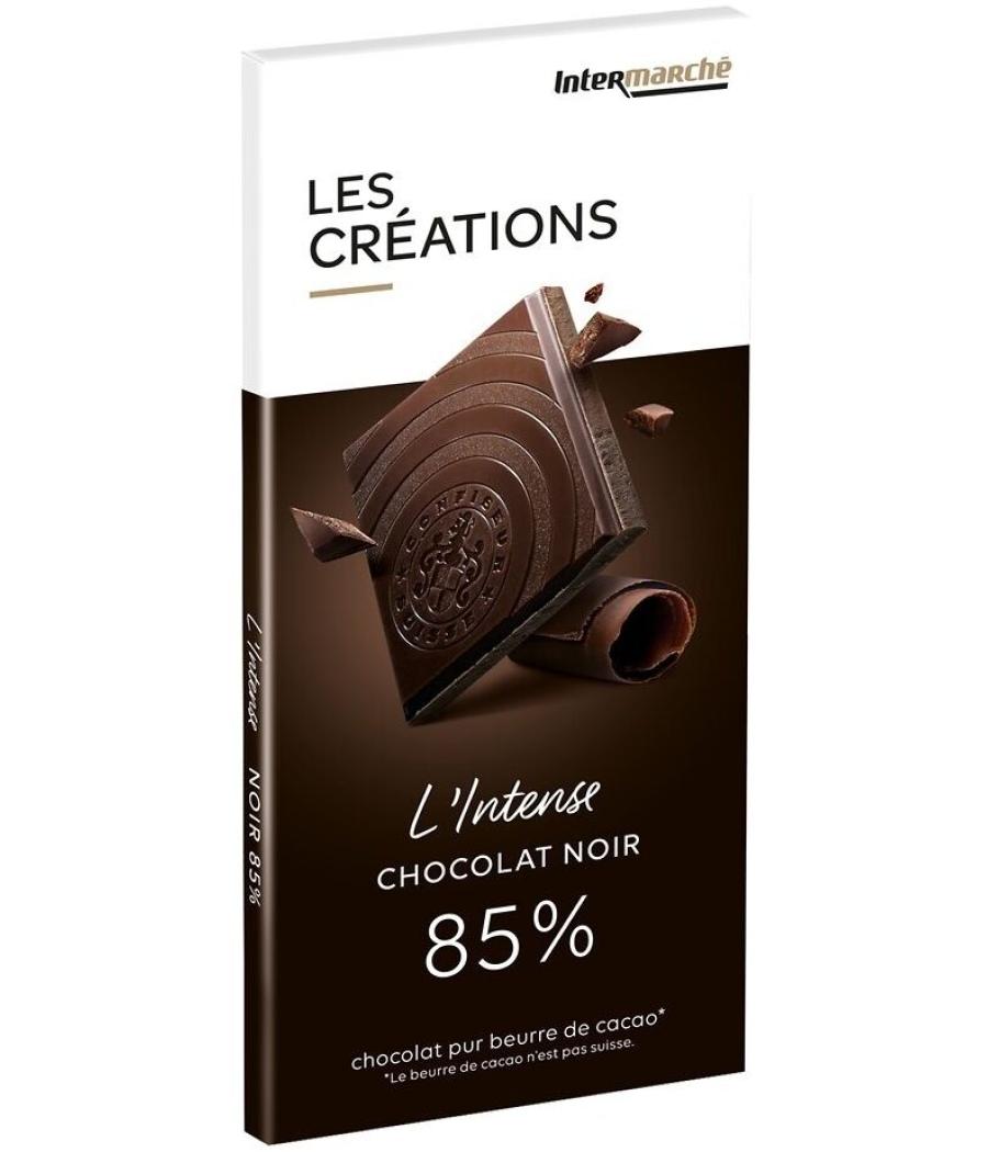 TABLETTE DEGUSTATION CHOCOLAT NOIR 85% LES CREATIONS 100G
