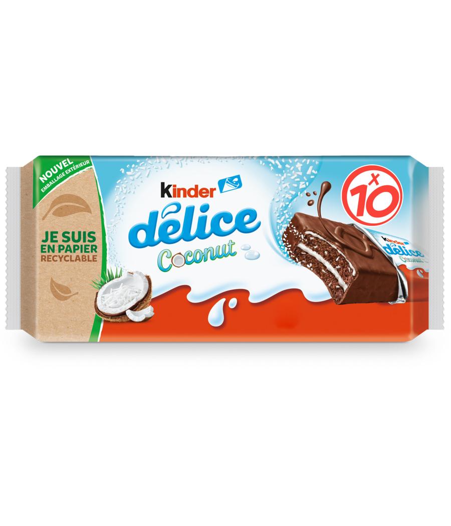GATEAU  COCONUT FOURRE NOIX DE COCO KINDER DELICE -  370 G