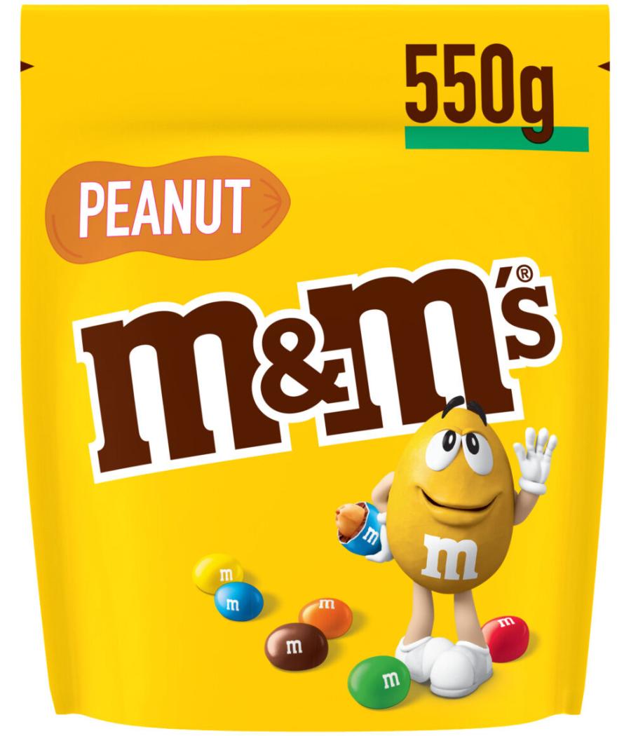 BONBON CHOCOLAT AU LAIT ET CACAHUETES M&M'S PEANUT 550G