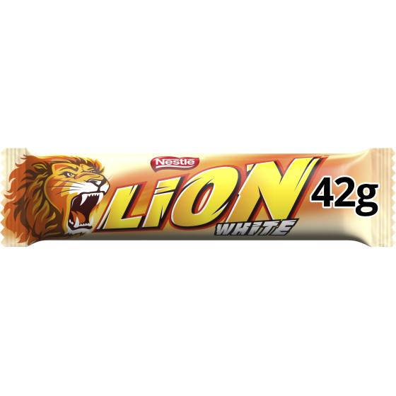 BARRE CHOCOLATEE LION WHITE 42G