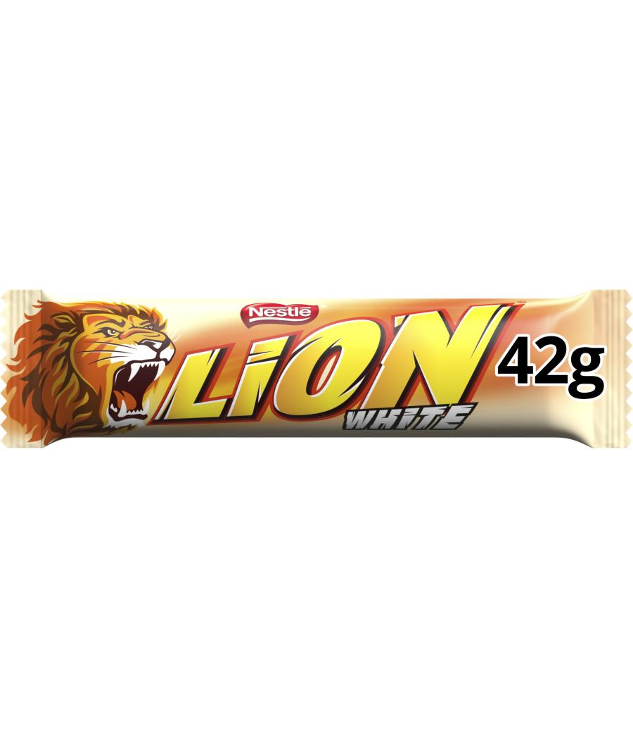 BARRE CHOCOLATEE LION WHITE 42G