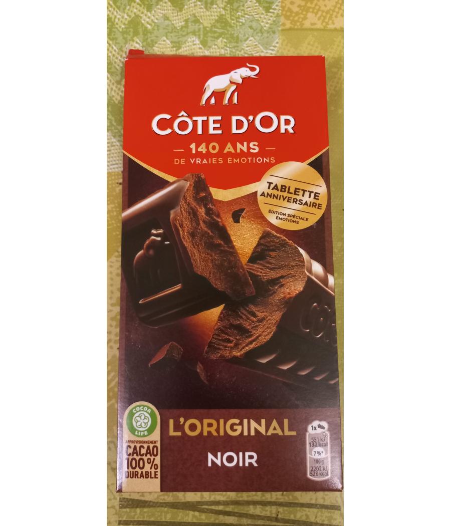 CHOCOLAT NOIR EXTRA COTE D'OR 200G