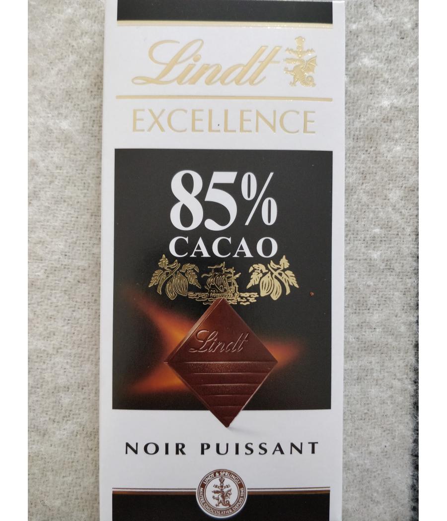 CHOCOLAT EXCELLENCE NOIR PUISSANT 85% CACAO 100G