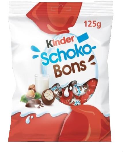 BONBONS KINDER SCHOKOBONS CHOCOLAT AU LAIT 125G