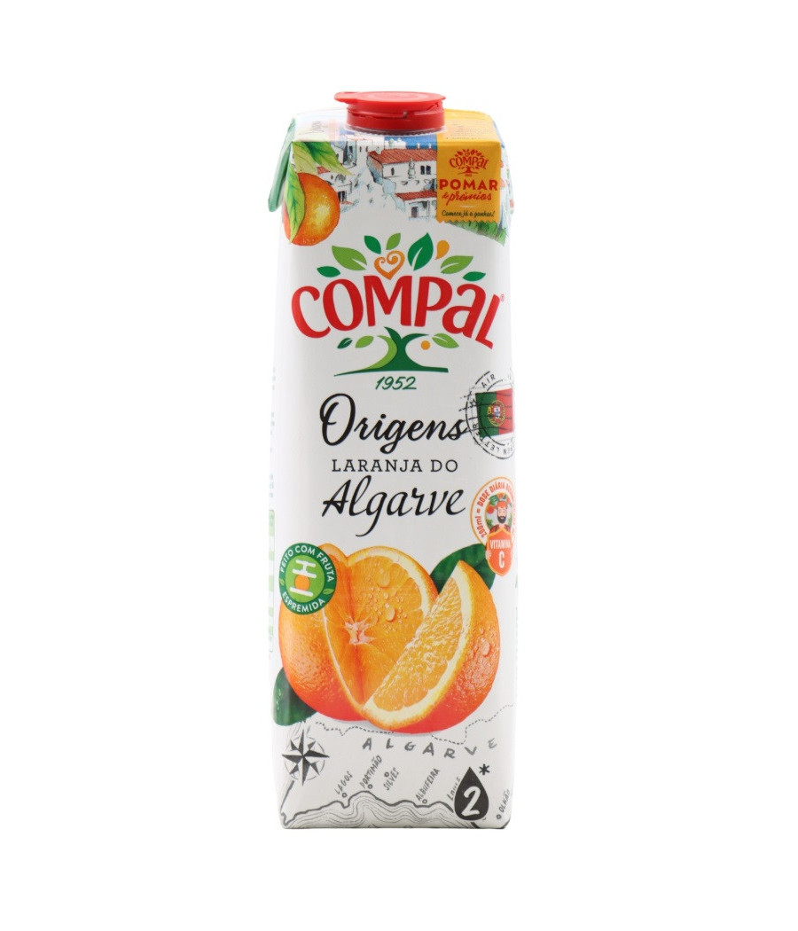 JUS D'ORANGE COMPAL 1L