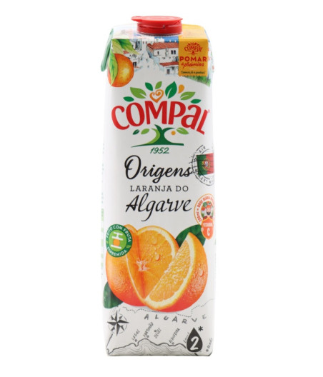 JUS D'ORANGE COMPAL 1L