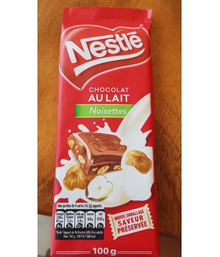 CHOCOLAT AU LAIT NOISETTES