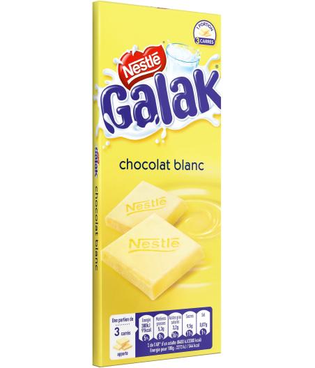 TABLETTE DE CHOCOLAT BLANC GALAK NESTLE 100G