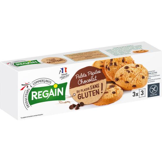 BISCUITS PALETS PEPITES CHOCOLAT REGAIN 160G