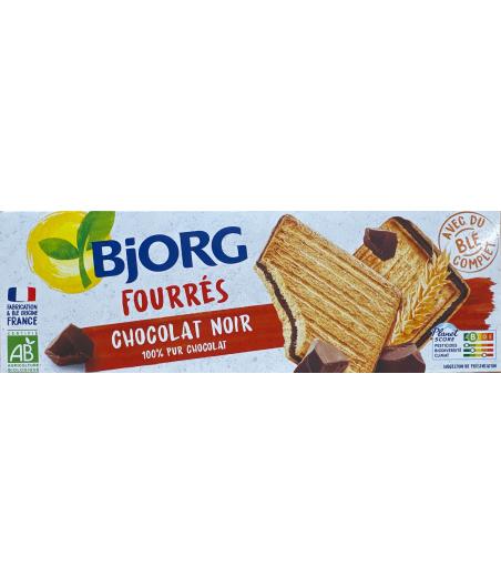 BISCUITS BIO FOURRES CHOCOLAT NOIR BJORG 225G
