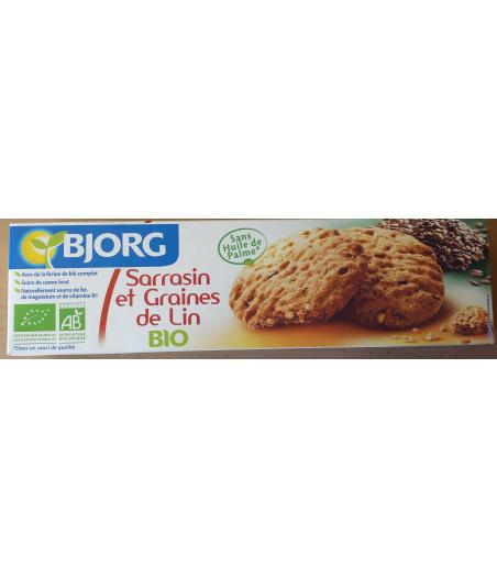 BISCUITS SARRASIN ET GRAINES DE LIN BIO 125G