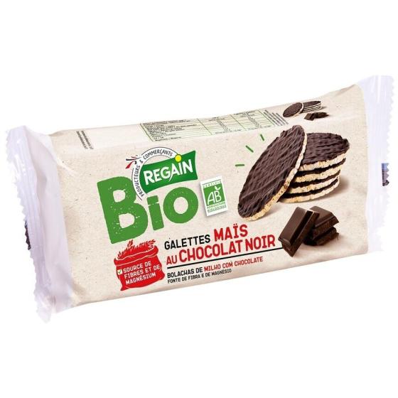 GALETTES DE MAIS NAPPEES AU CHOCOLAT NOIR BIO REGAIN 100G