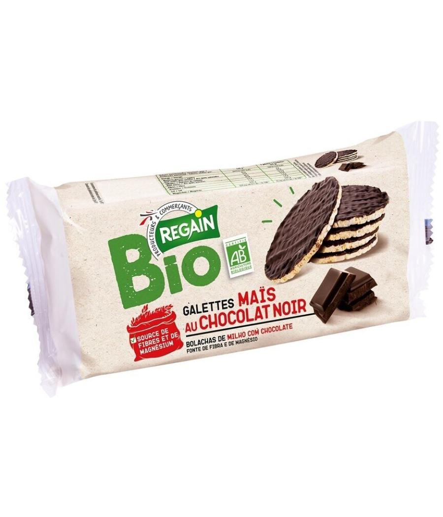 GALETTES DE MAIS NAPPEES AU CHOCOLAT NOIR BIO REGAIN 100G